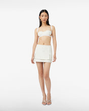 Load image into Gallery viewer, Tweed Leather Mini Skirt