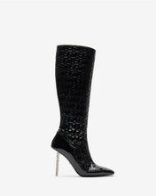 Load image into Gallery viewer, Patent Monogram Logo Chain Boots