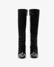 Load image into Gallery viewer, Patent Monogram Logo Chain Boots
