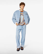 Load image into Gallery viewer, Graffiti-Logo Varsity Bomber | Unisex Coats & Jackets Light Blue | GCDS®