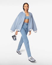 Load image into Gallery viewer, Graffiti-Logo Varsity Bomber | Unisex Coats & Jackets Light Blue | GCDS®