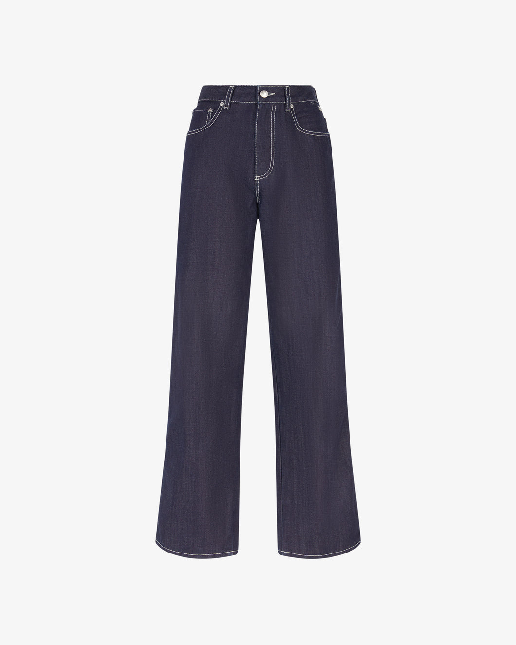 Baggy Raw Denim Trousers