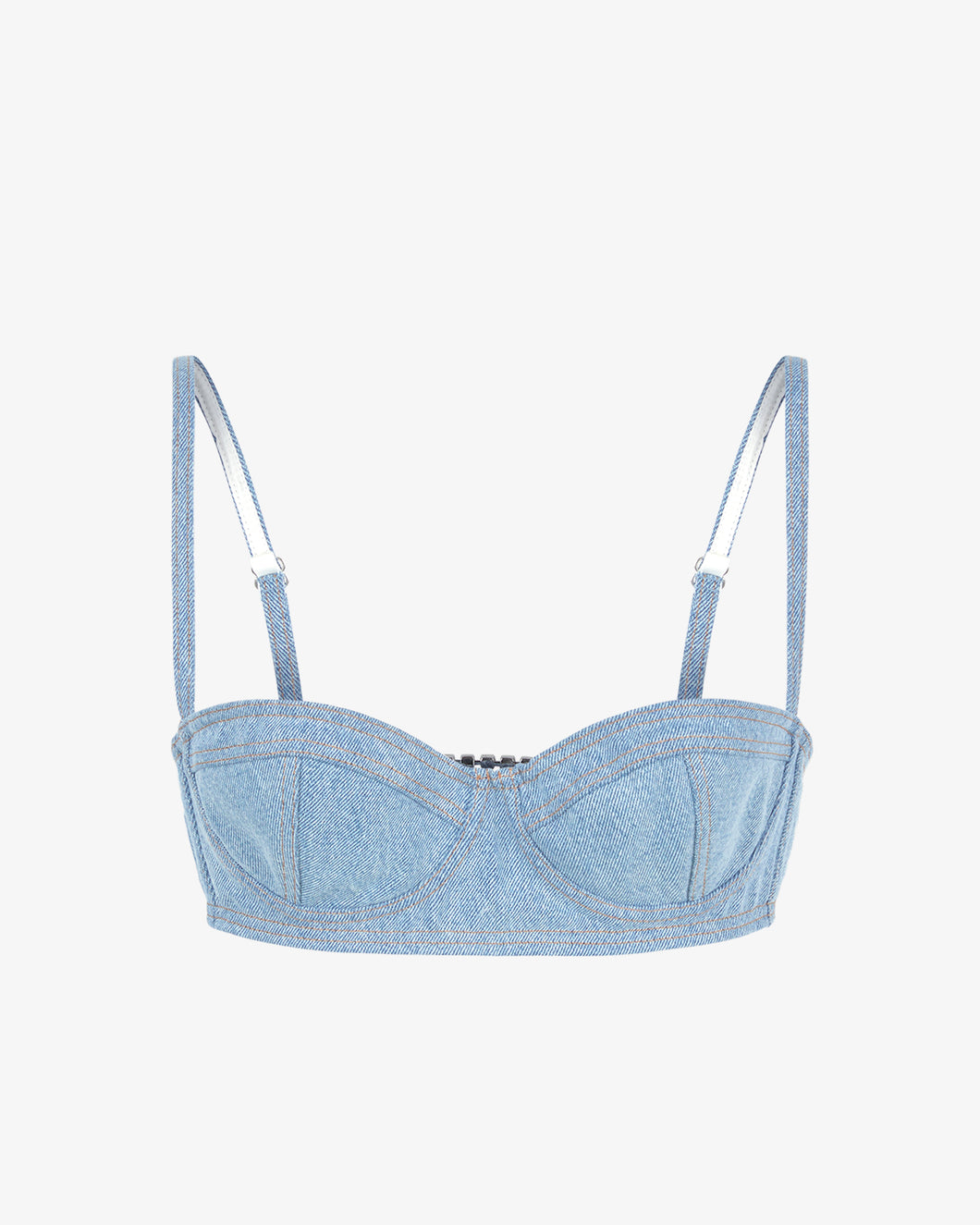 Choker Denim Bra