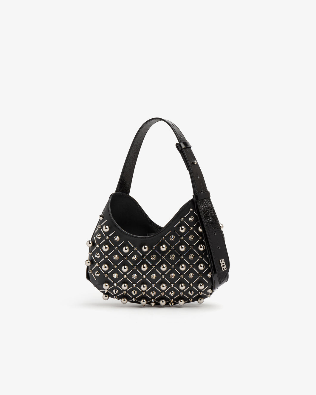 Comma Studded Small Hobo Bag