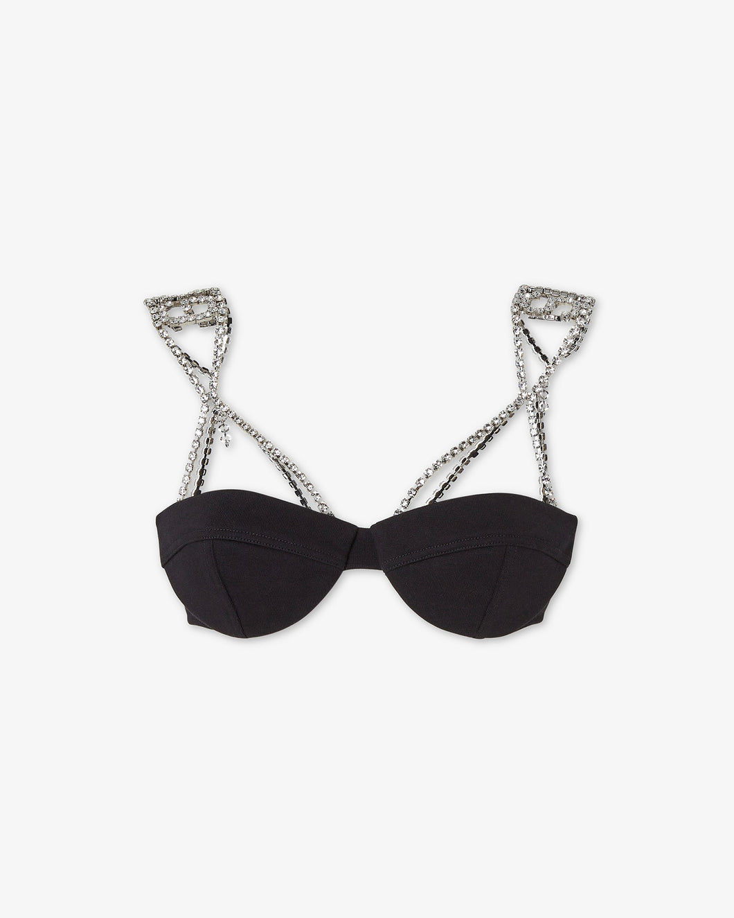 Bling jersey bra