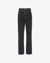 Load image into Gallery viewer, Chocker Denim Trousers | Women Trousers Black | GCDS®
