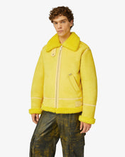 Load image into Gallery viewer, Shearling Jacket | Unisex Coats &amp; Jackets Yellow | GCDS®
