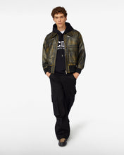 Load image into Gallery viewer, Workwear Rub-Off Leather Bomber | Unisex Coats &amp; Jackets Black | GCDS®
