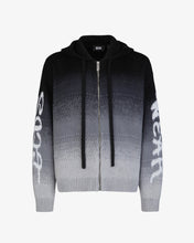 Load image into Gallery viewer, Brushed  Degradè Zip-Up Jacket | Men Knitwear Black | GCDS®
