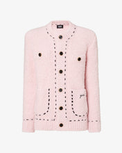 Load image into Gallery viewer, Bouclé Knit Jacket | Unisex Coats &amp; Jackets Pink | GCDS®
