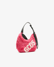 Load image into Gallery viewer, Comma Small Faux Fur Logo Twist Bag | Women Bags Fuchsia | GCDS®
