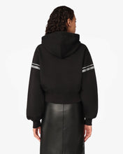 Load image into Gallery viewer, Bling Gcds Cropped Hoodie | Women Sweatshirts Black | GCDS®
