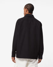 Load image into Gallery viewer, Cotton Canvas Overshirt | Men Outerwear Black | GCDS Spring/Summer 2023
