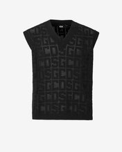 Load image into Gallery viewer, Gcds Monogram Macramè Gilet | Men Knitwear Black | GCDS Spring/Summer 2023

