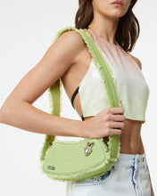 Load image into Gallery viewer, Comma Denim Small Crossbody Bag | Unisex Bags Lime | GCDS Spring/Summer 2023
