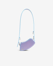 Load image into Gallery viewer, Comma Holographic Crossbody Bag | Unisex Bags Silver/Lilac | GCDS Spring/Summer 2023
