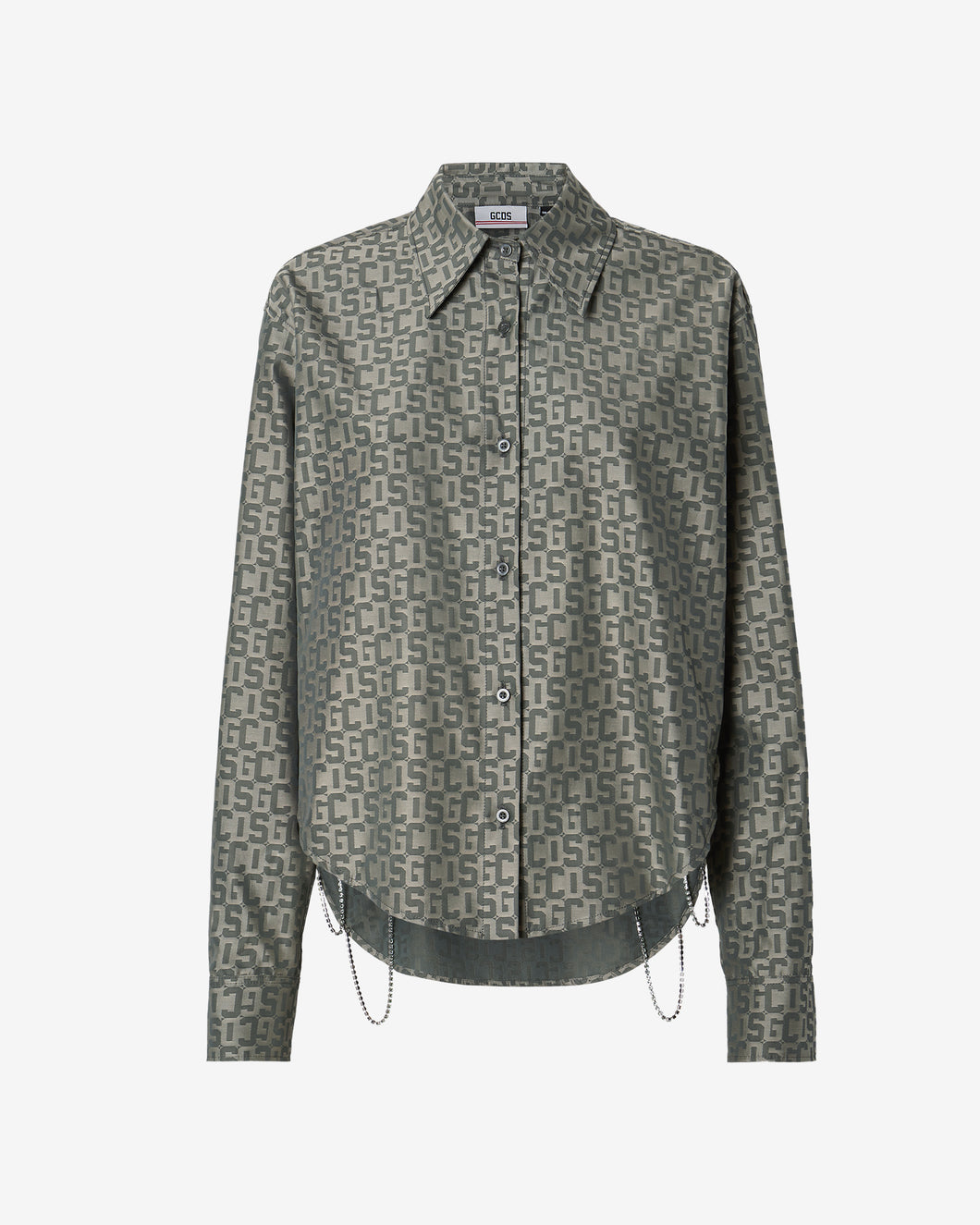 Bling Gcds  Monogram Overshirt | Women Outerwear Military Green | GCDS Spring/Summer 2023