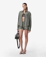 Load image into Gallery viewer, Bling Gcds  Monogram Overshirt | Women Outerwear Military Green | GCDS Spring/Summer 2023
