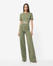 Load image into Gallery viewer, Matilda Gcds Monogram Trousers | Women Trousers Military Green | GCDS Spring/Summer 2023
