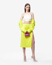 Load image into Gallery viewer, Bling Glossy Long Skirt | Women Skirts Yellow fluo | GCDS Spring/Summer 2023
