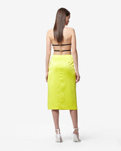 Load image into Gallery viewer, Bling Glossy Long Skirt | Women Skirts Yellow fluo | GCDS Spring/Summer 2023
