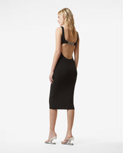 Load image into Gallery viewer, Logo Chain Long Dress | Women Dress Black | GCDS Spring/Summer 2023
