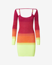 Load image into Gallery viewer, Lurex Degradé Mini Dress | Women Dress Fuchsia | GCDS Spring/Summer 2023
