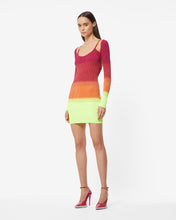 Load image into Gallery viewer, Lurex Degradé Mini Dress | Women Dress Fuchsia | GCDS Spring/Summer 2023
