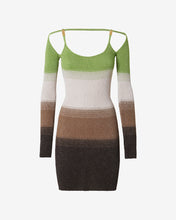 Load image into Gallery viewer, Lurex Degradé Mini Dress | Women Dress Military Green | GCDS Spring/Summer 2023
