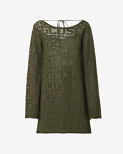 Load image into Gallery viewer, Gcds Monogram Macramé Dress | Women Dress Military Green | GCDS Spring/Summer 2023
