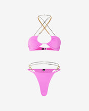 Load image into Gallery viewer, Bling Bikini | Women Swimwear Fuchsia | GCDS Spring/Summer 2023
