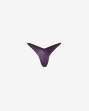 Load image into Gallery viewer, Metallic Logo Clip Slip | Women Swimwear Violet | GCDS Spring/Summer 2023
